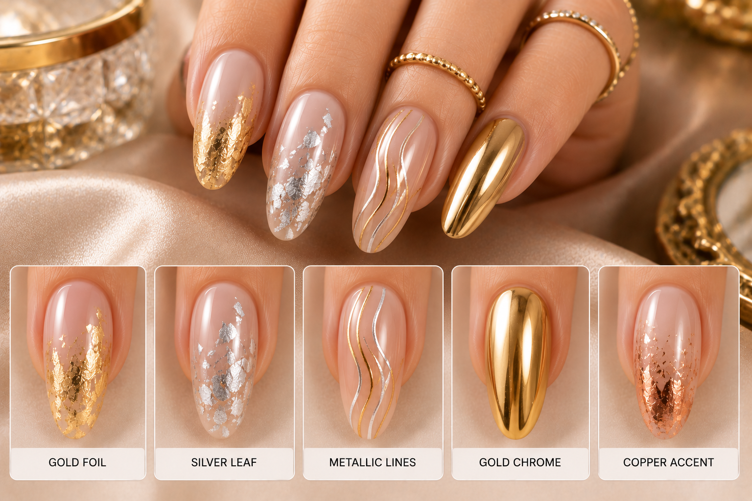 Metallic Nail Art — United Nails