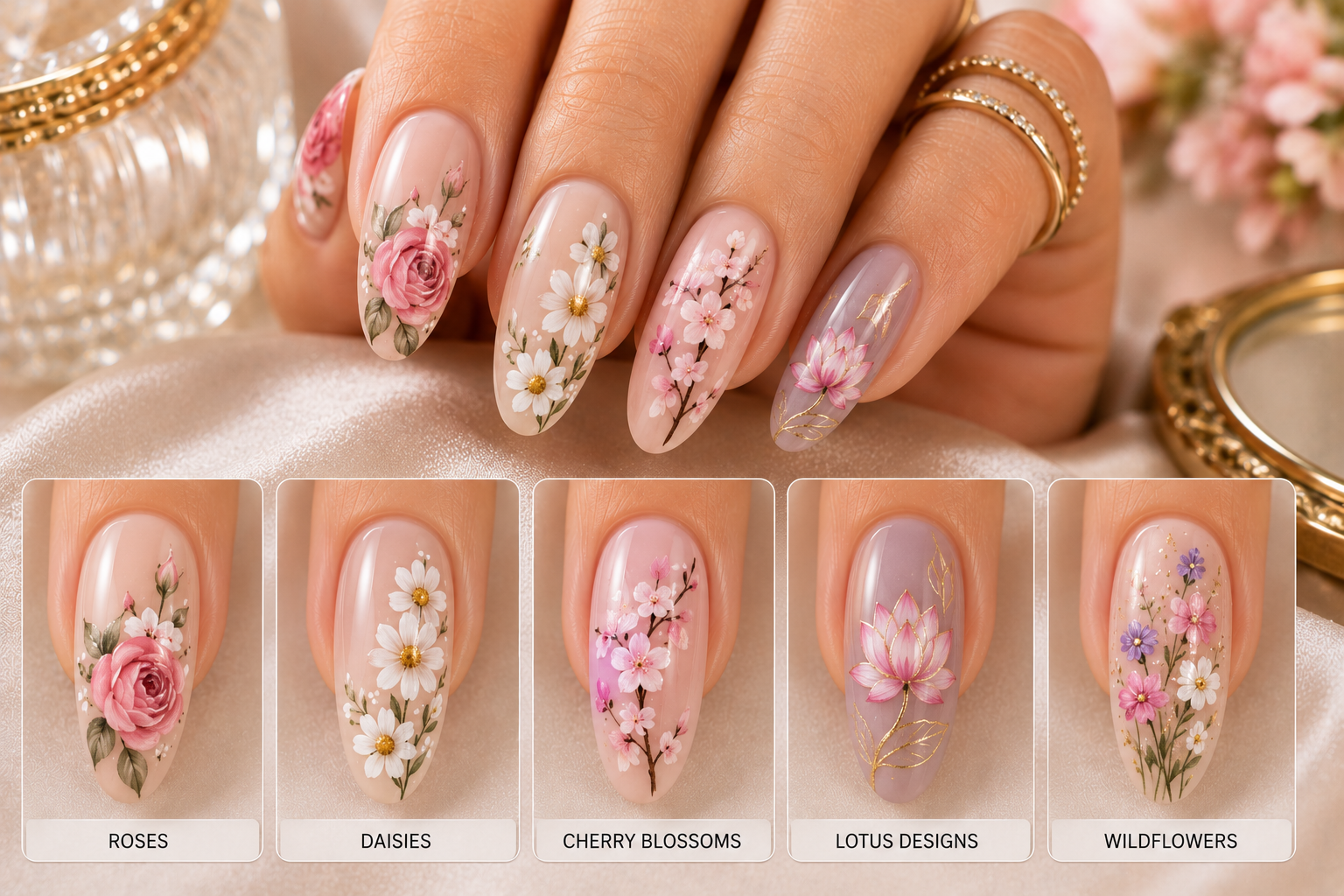 Floral Nail Art — United Nails