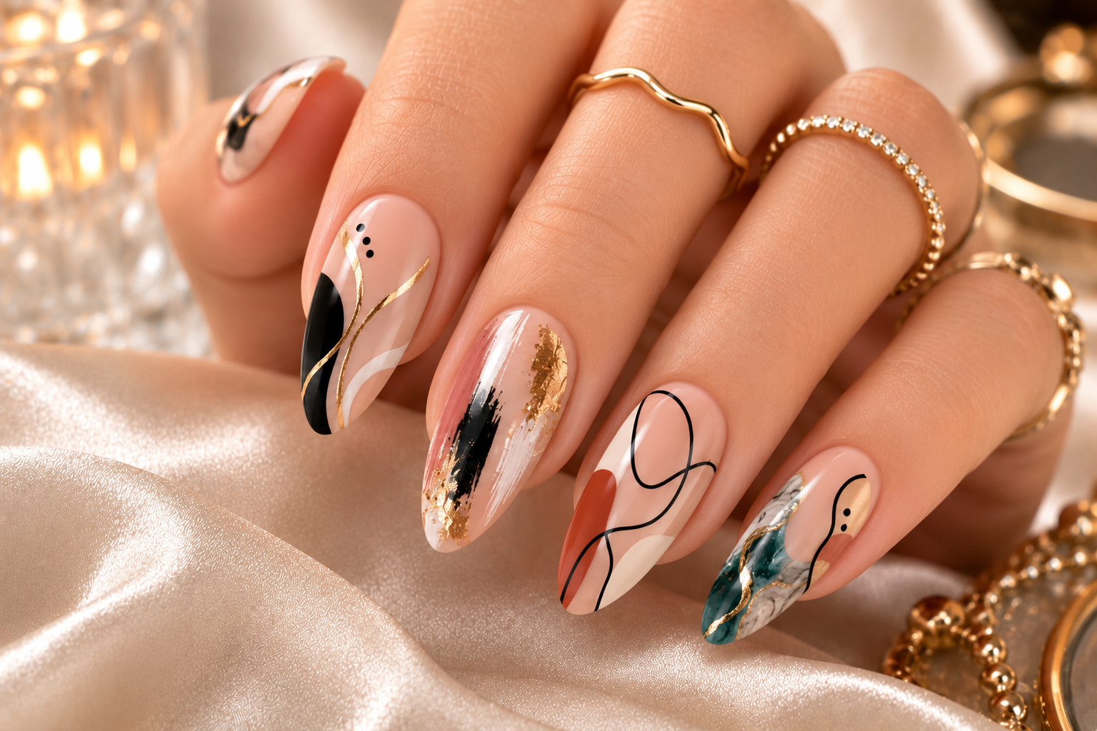 Abstract Nail Art — United Nails